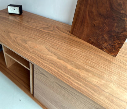 Kasse Credenza - Solid Cherry - Clear Finish  60L x 19W x 24/28H