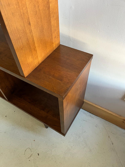 Oxelaand Multilevel Bookcase -65”-Cherry- teak stain