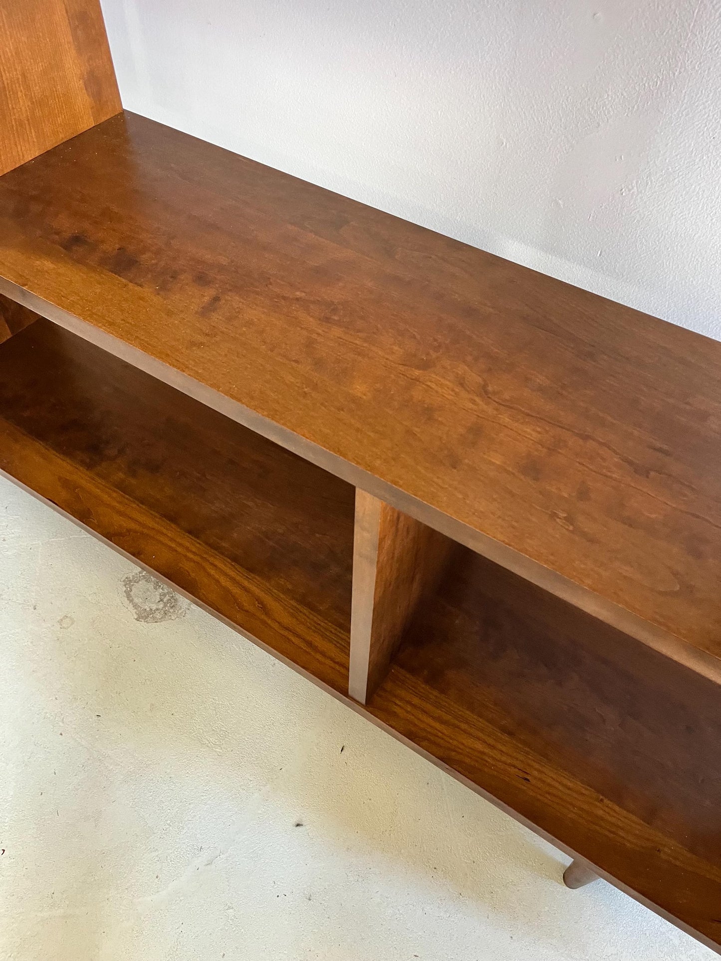 Oxelaand Multilevel Bookcase -65”-Cherry- teak stain