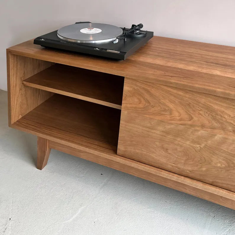 Mercer Credenza - Solid Cherry - Wood base