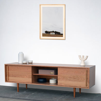 Kasse Credenza - Solid Cherry - Clear Finish  75L x 19W x 24H