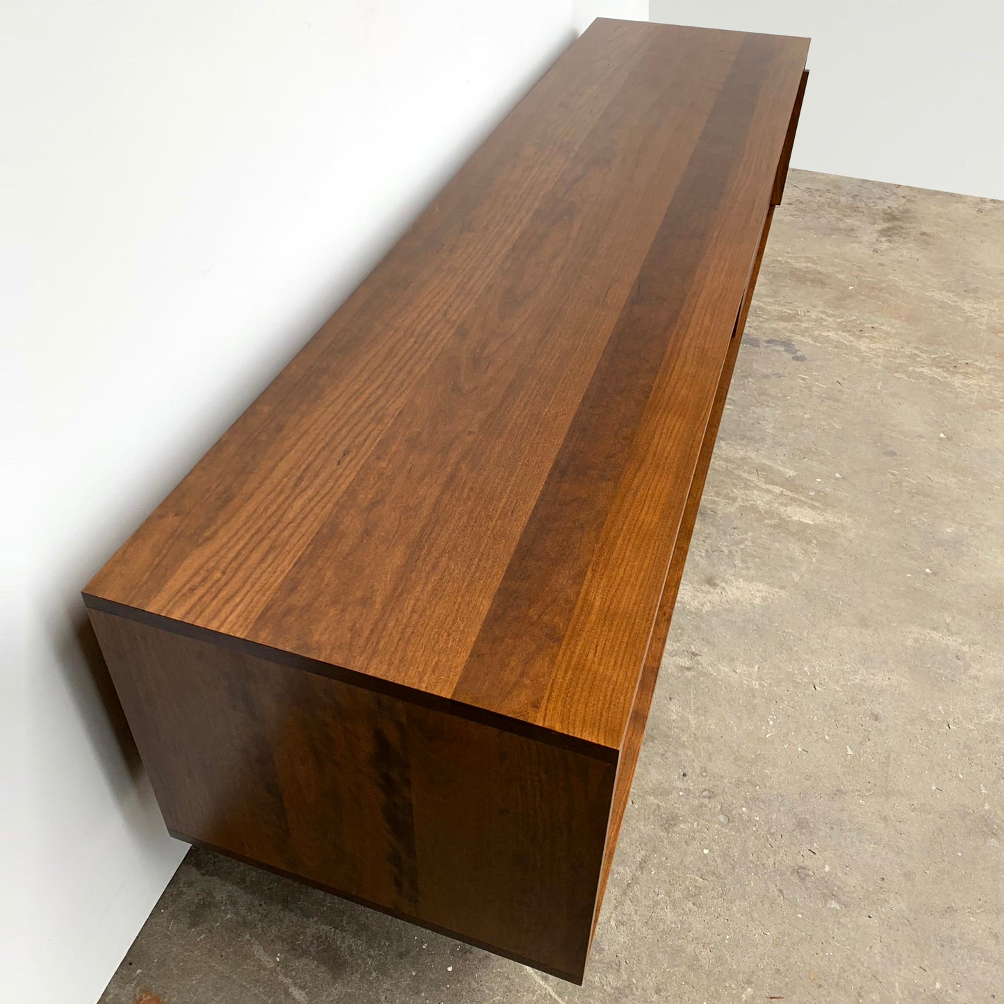 Kasse Credenza - Solid Cherry - Teak Finish  75L x 19W x 24H